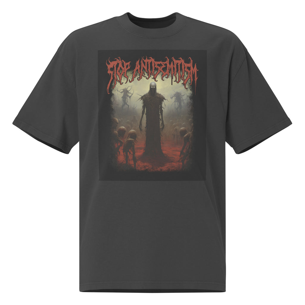 Horror Movie | Antisemitism | Unisex Oversized Faded T-Shirt