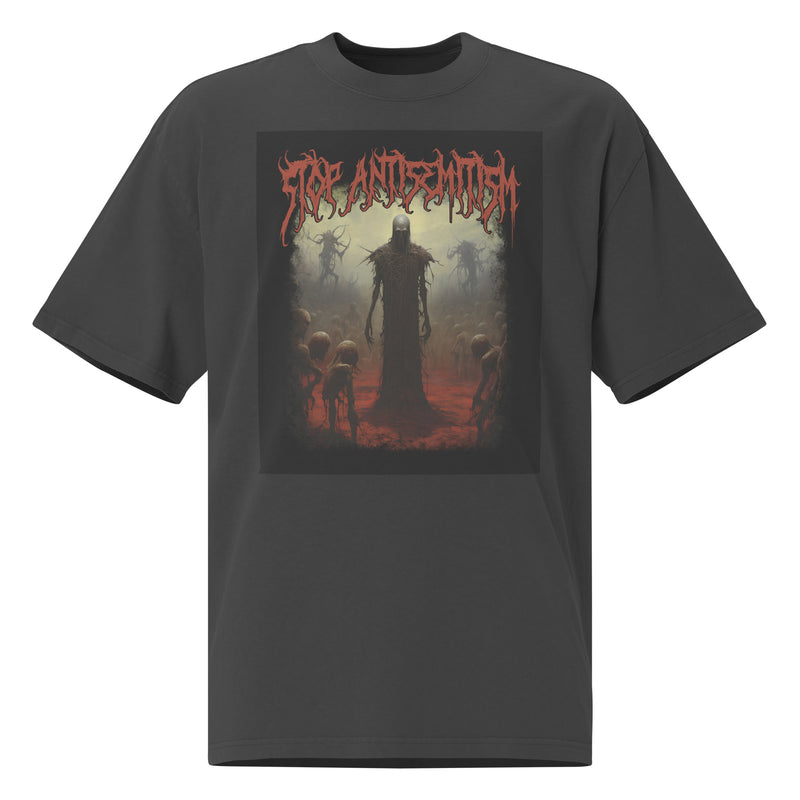 Horror Movie | Antisemitism | Unisex Oversized Faded T-Shirt