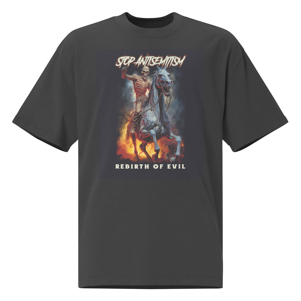 Horror Movie | Antisemitism | Unisex Oversized Faded T-Shirt