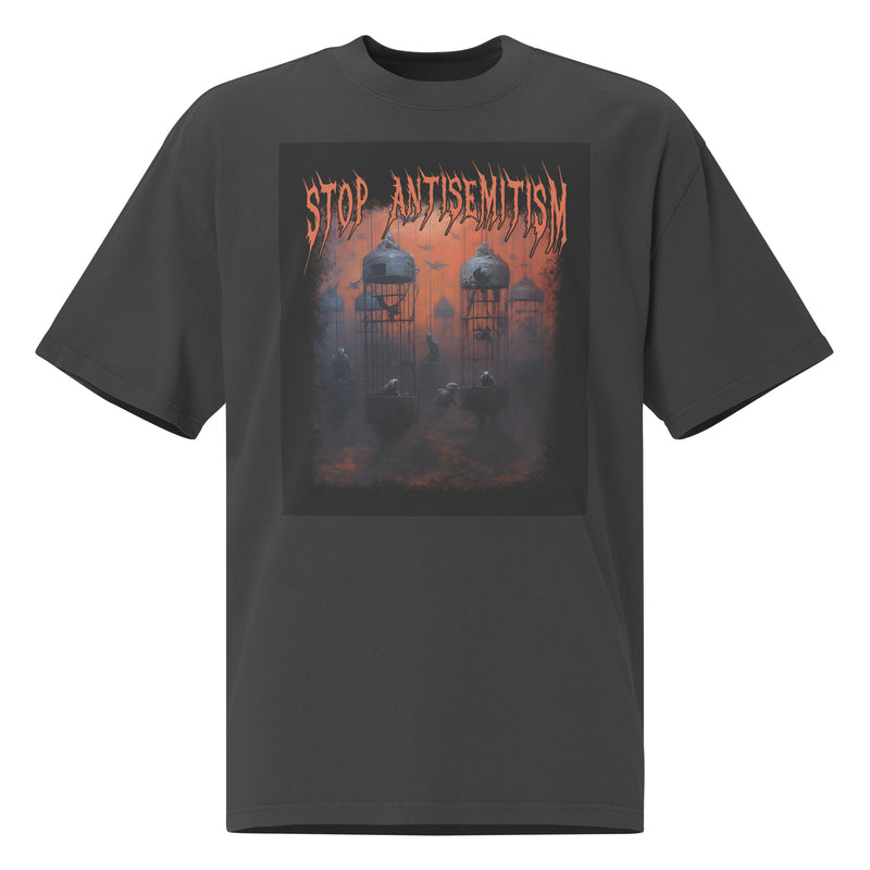 Horror Movie | Antisemitism | Unisex Oversized Faded T-Shirt