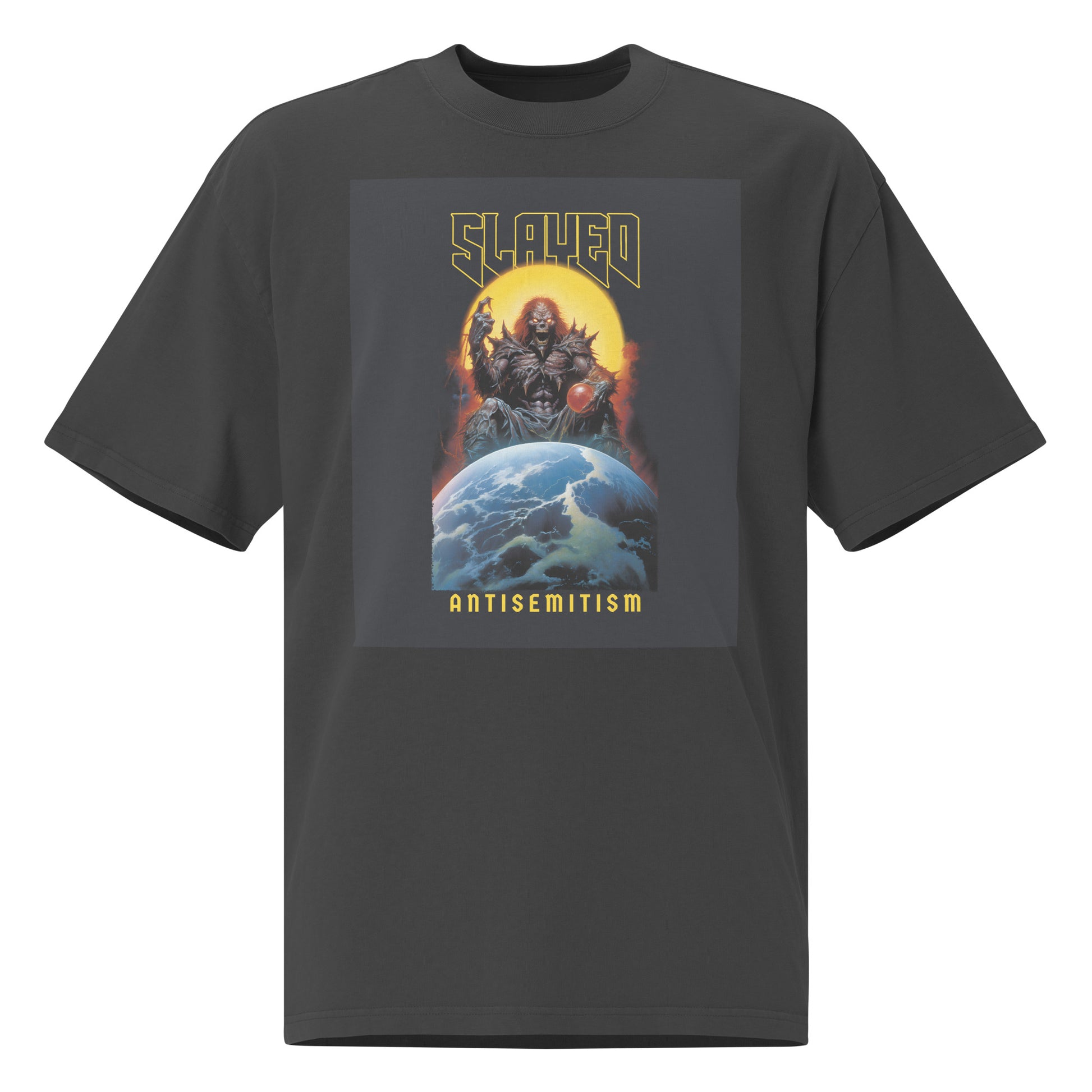 Horror Movie | Antisemitism | Unisex Oversized Faded T-Shirt