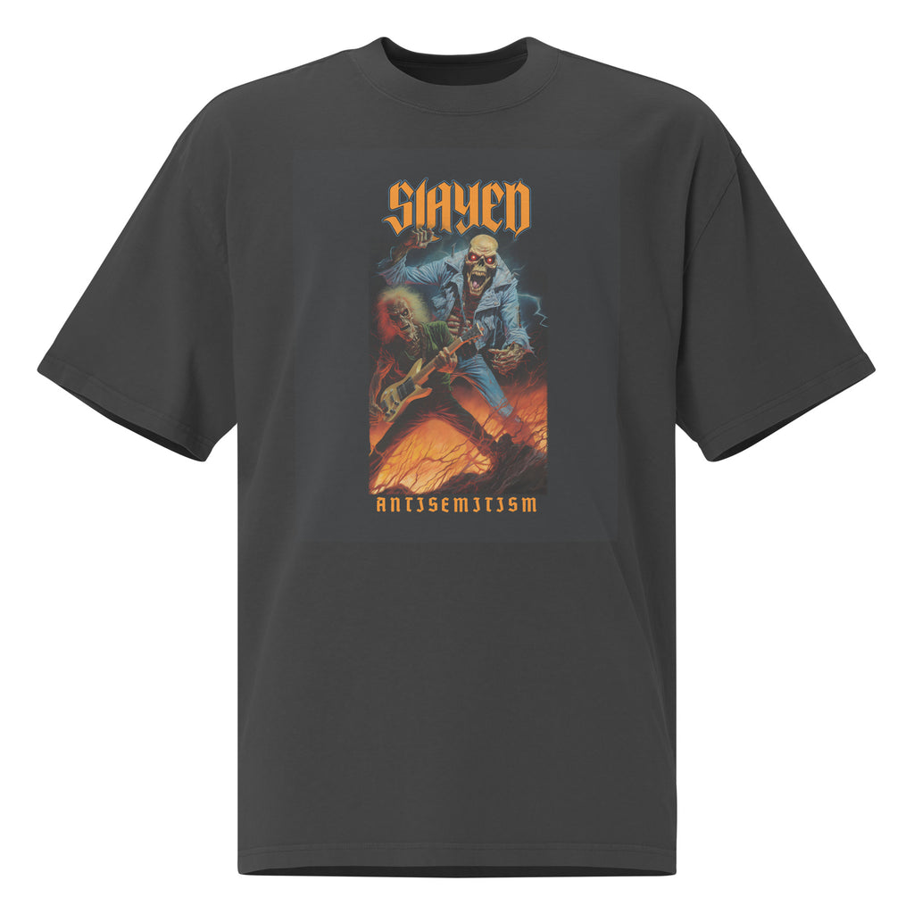 Horror Movie | Antisemitism | Unisex Oversized Faded T-Shirt