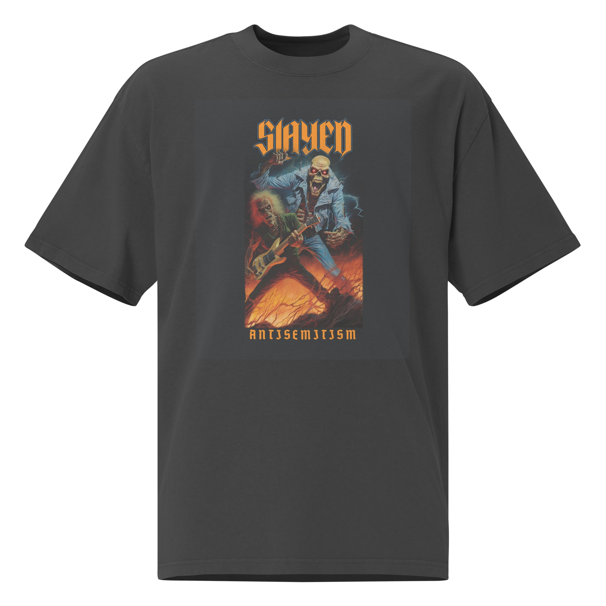Horror Movie | Antisemitism | Unisex Oversized Faded T-Shirt