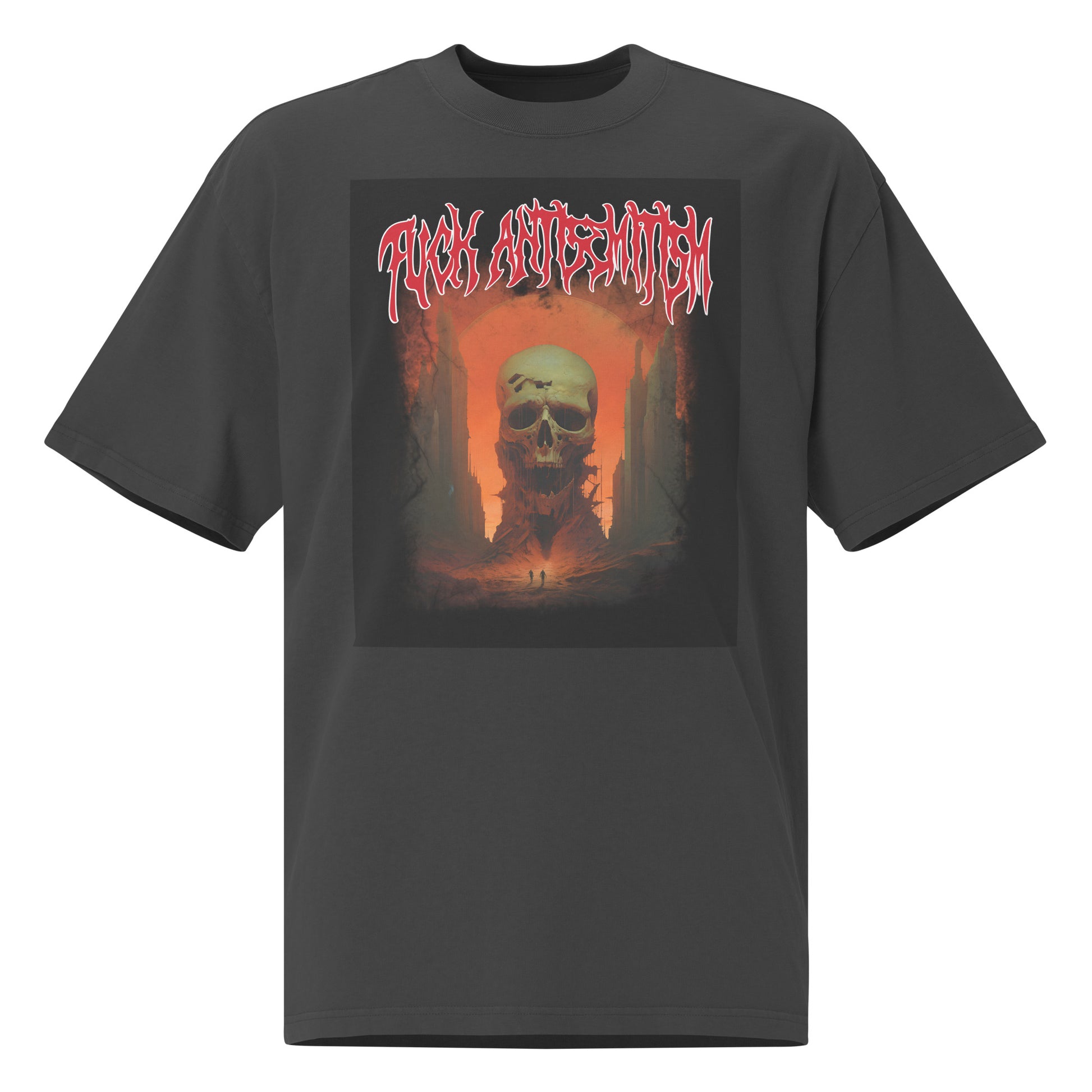 Horror Movie | Antisemitism | Unisex Oversized Faded T-Shirt