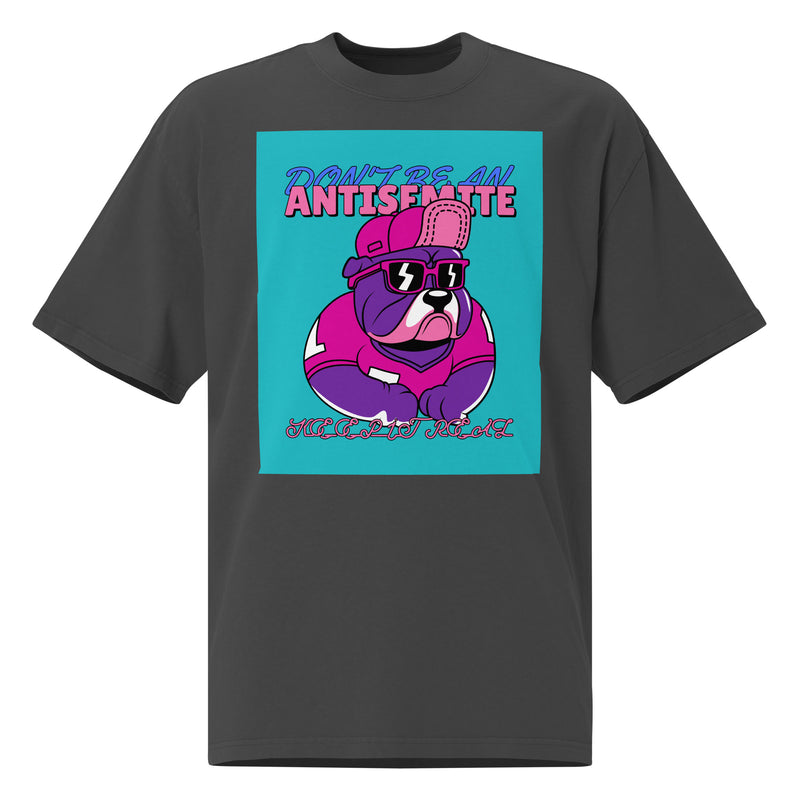 Streetart Graffiti Cartoon | Antisemitism | Unisex Oversized Faded T-Shirt