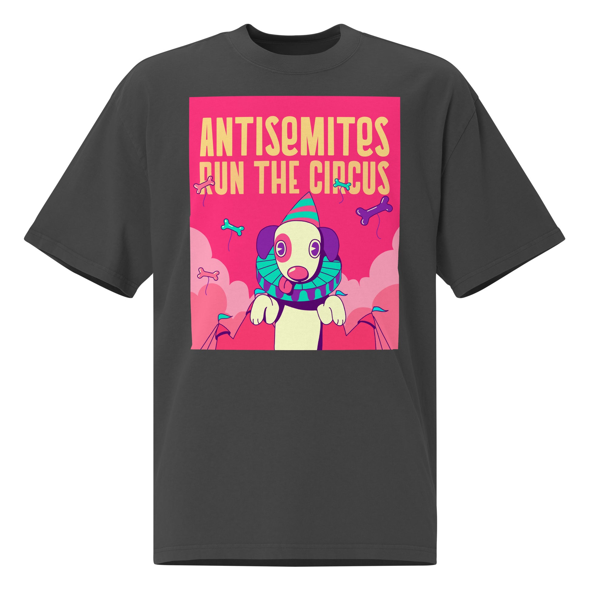 Antisemitic Clowns | Unisex Oversized Faded T-Shirt