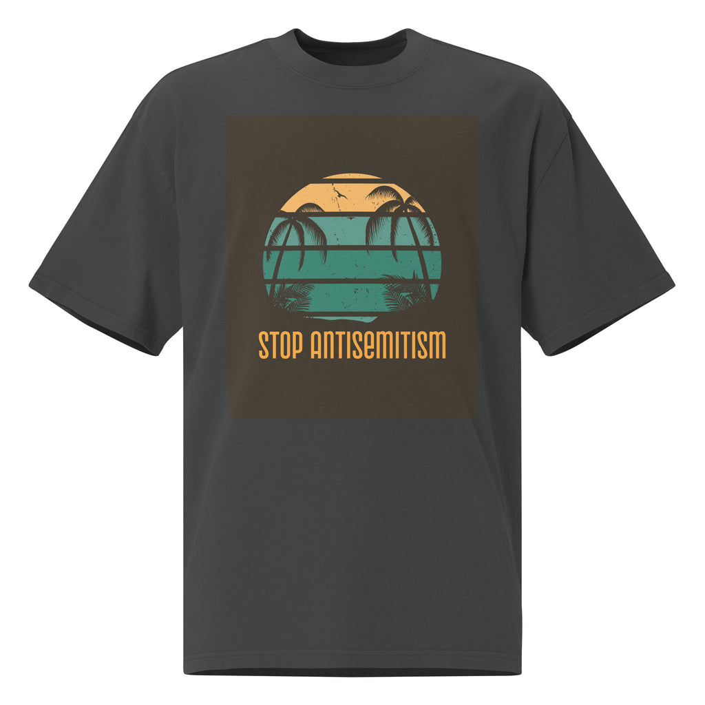 Summer Vibes | Antisemitism | Unisex Oversized Faded T-Shirt