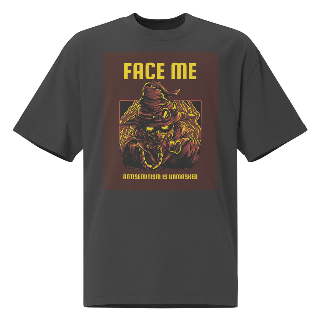 Unmasked Antisemitism | Unisex Oversized Faded T-Shirt