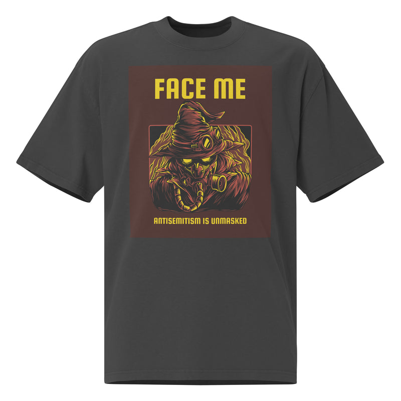 Unmasked Antisemitism | Unisex Oversized Faded T-Shirt