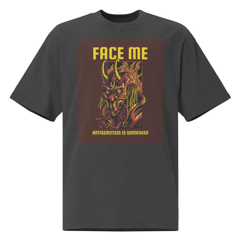 Unmasked Antisemitism | Unisex Oversized Faded T-Shirt