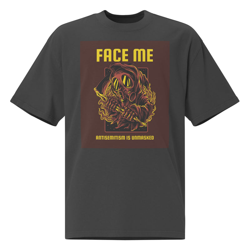 Unmasked Antisemitism | Unisex Oversized Faded T-Shirt