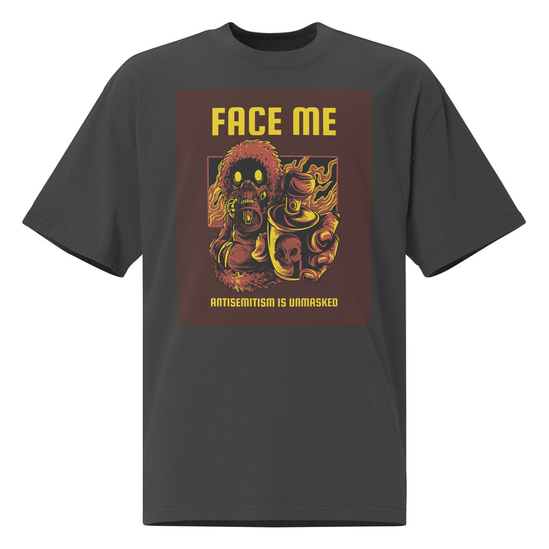 Unmasked Antisemitism | Unisex Oversized Faded T-Shirt