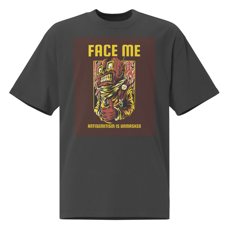 Unmasked Antisemitism | Unisex Oversized Faded T-Shirt