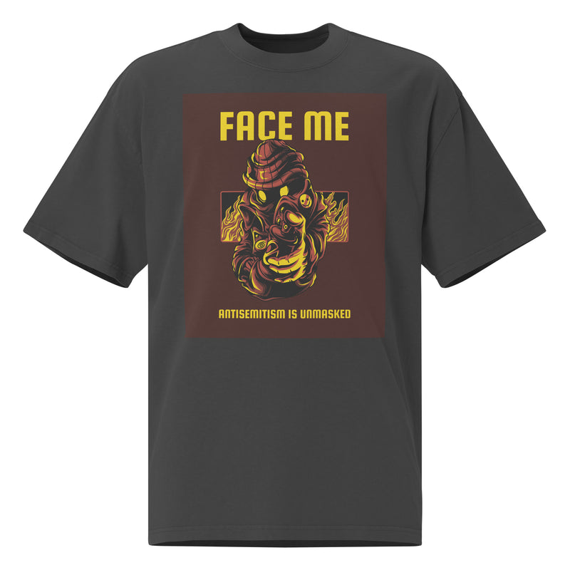 Unmasked Antisemitism | Unisex Oversized Faded T-Shirt
