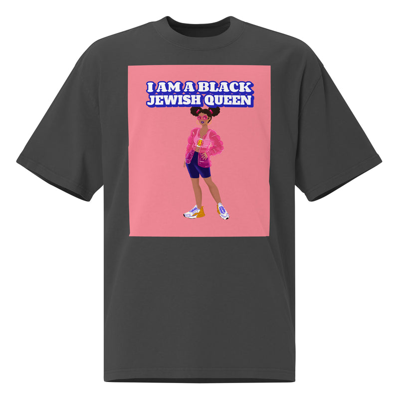 Black & Jewish Love | Unisex Oversized Faded T-Shirt