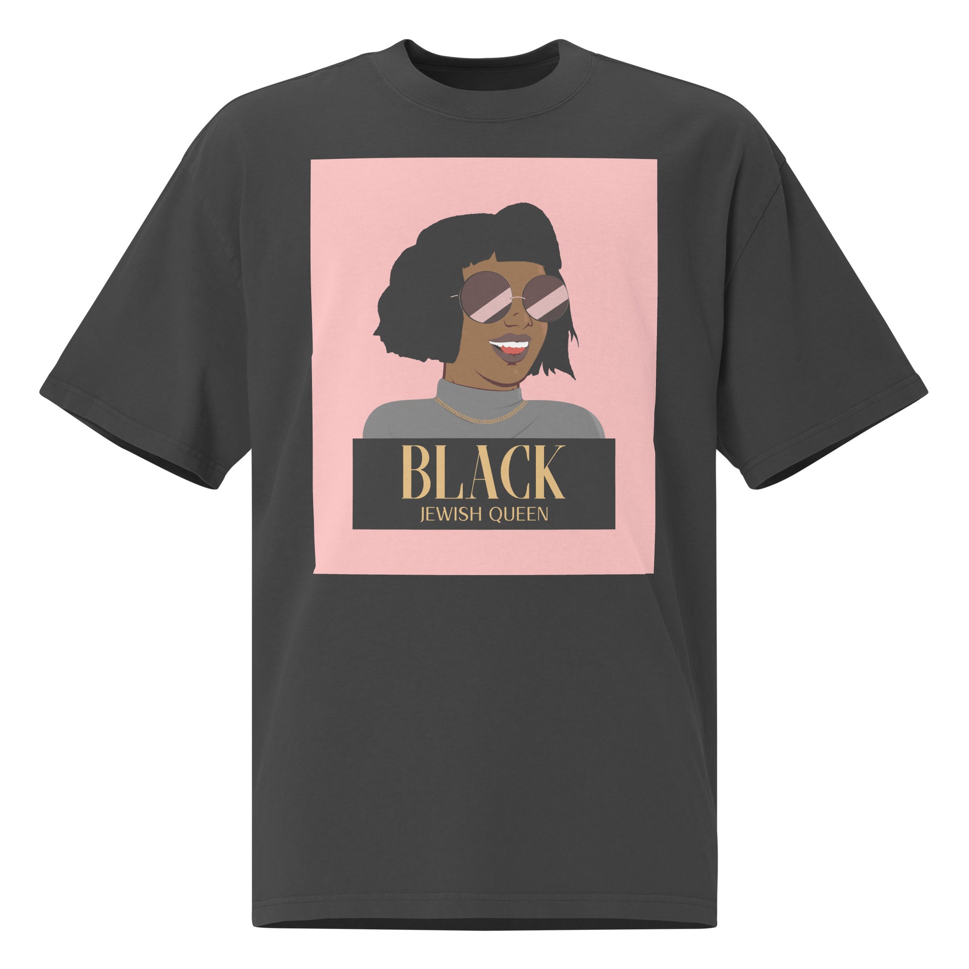 Black & Jewish Love | Unisex Oversized Faded T-Shirt