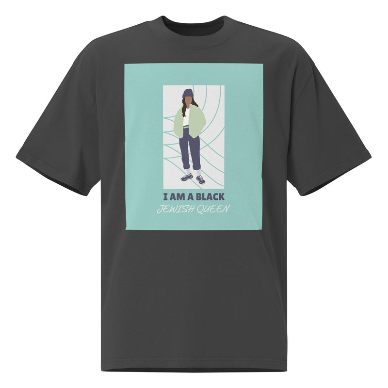 Black & Jewish Love | Unisex Oversized Faded T-Shirt