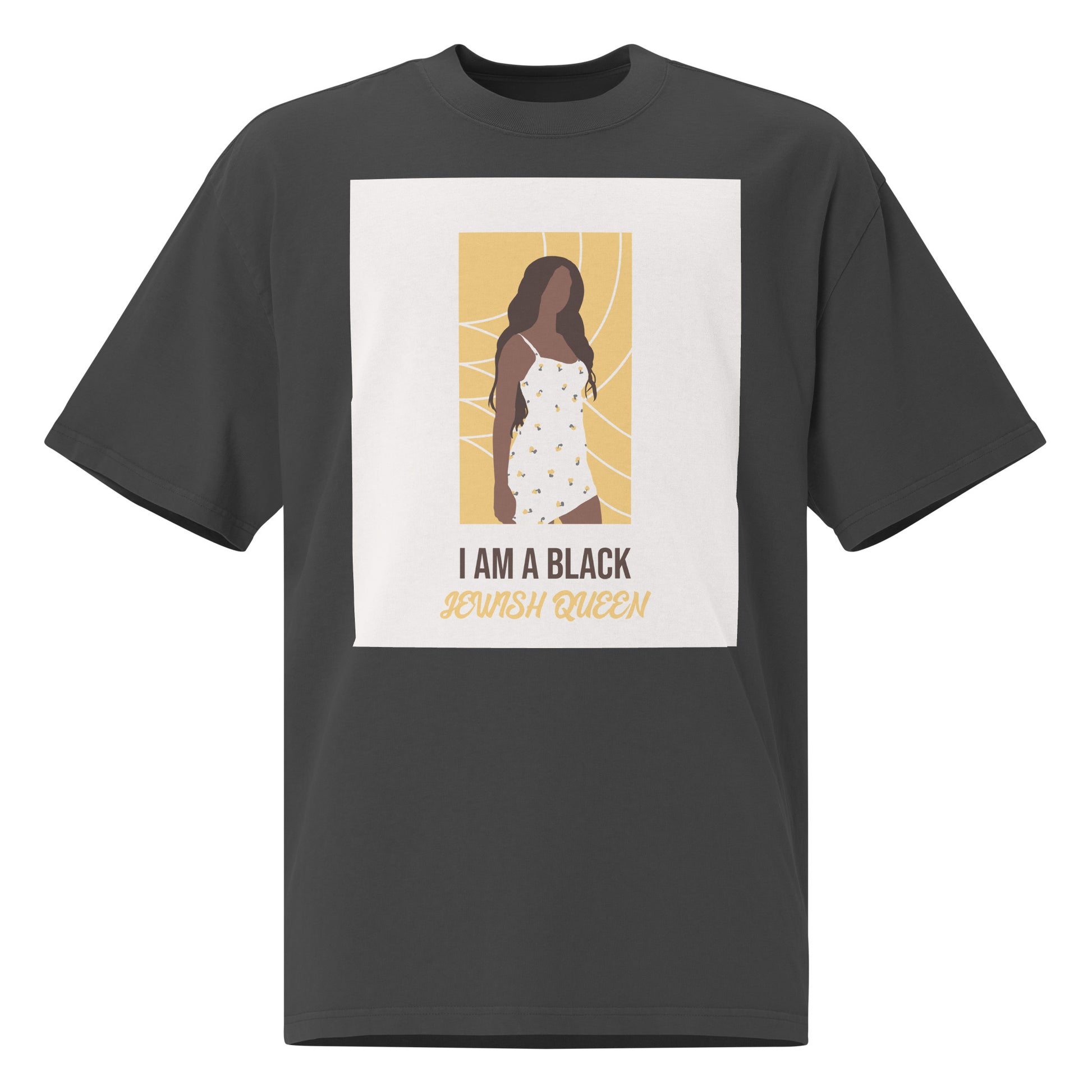 Black & Jewish Love | Unisex Oversized Faded T-Shirt