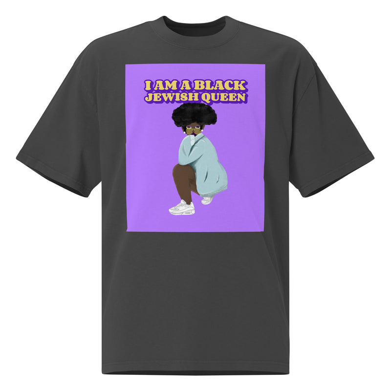 Black & Jewish Love | Unisex Oversized Faded T-Shirt