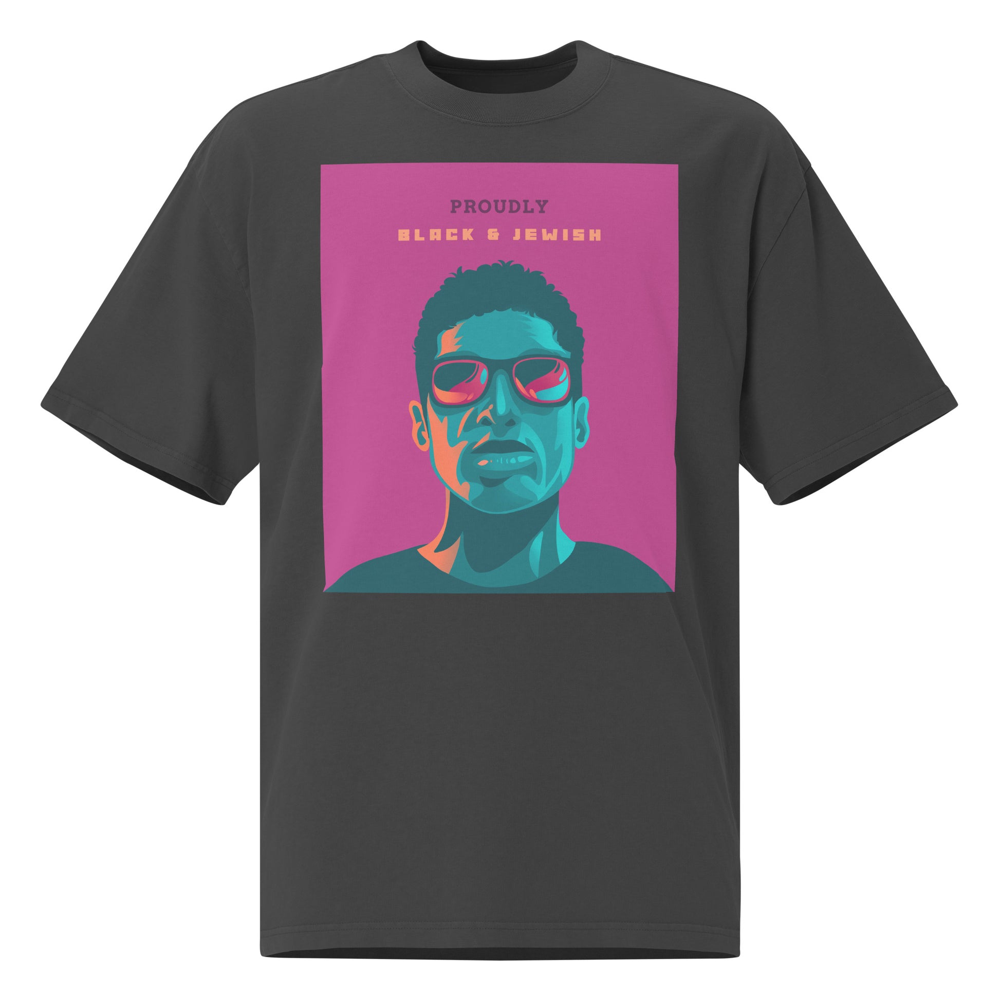 Black & Jewish Love | Unisex Oversized Faded T-Shirt