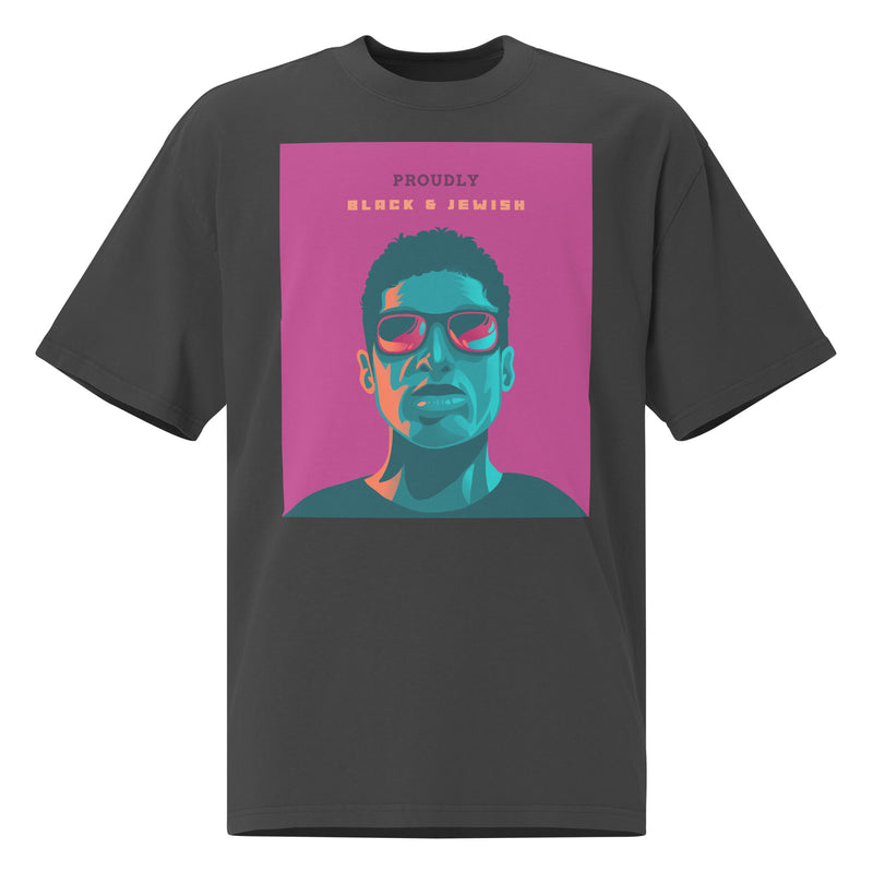 Black & Jewish Love | Unisex Oversized Faded T-Shirt