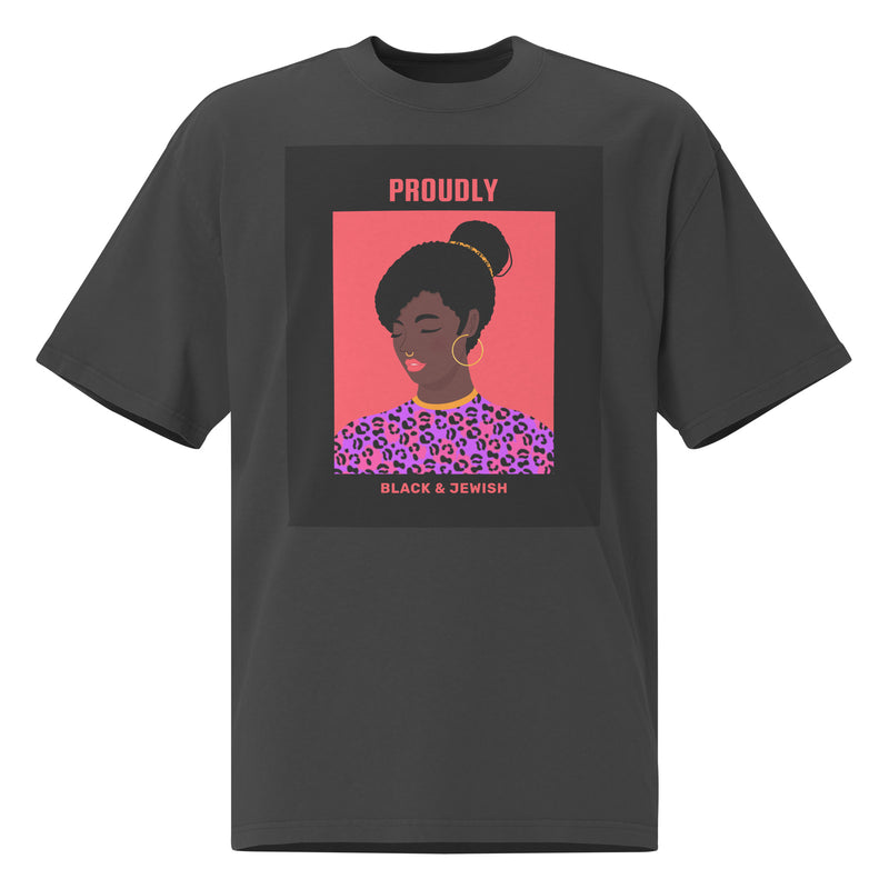 Black & Jewish Love | Unisex Oversized Faded T-Shirt