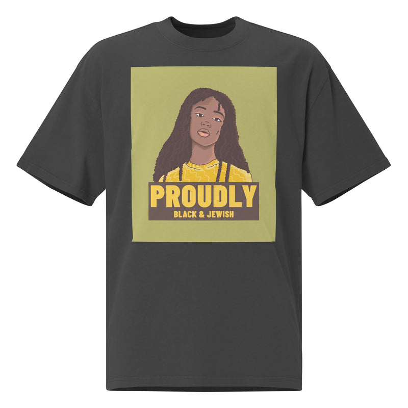 Black & Jewish Love | Unisex Oversized Faded T-Shirt