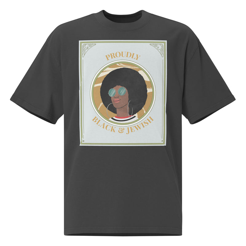 Black & Jewish Love | Unisex Oversized Faded T-Shirt