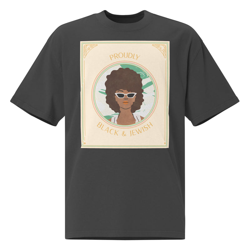 Black & Jewish Love | Unisex Oversized Faded T-Shirt