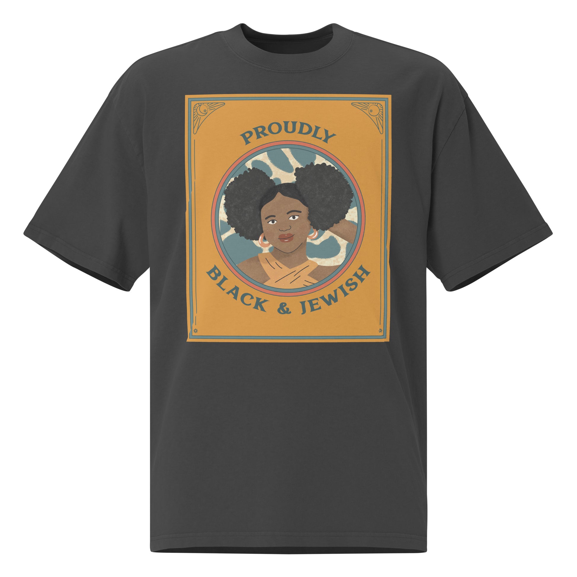 Black & Jewish Love | Unisex Oversized Faded T-Shirt