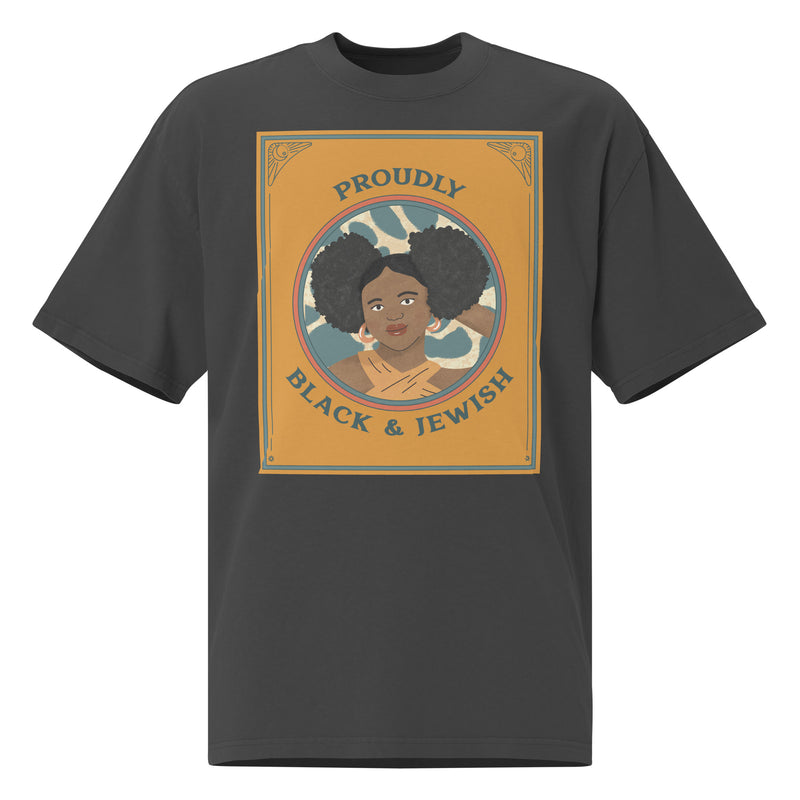Black & Jewish Love | Unisex Oversized Faded T-Shirt