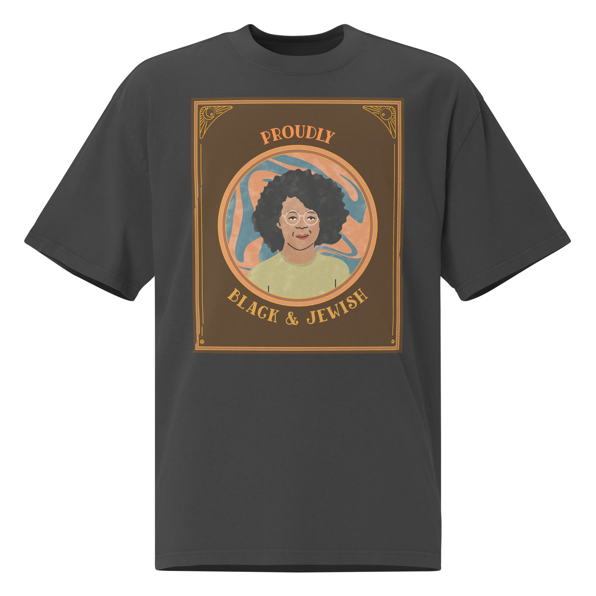 Black & Jewish Love | Unisex Oversized Faded T-Shirt