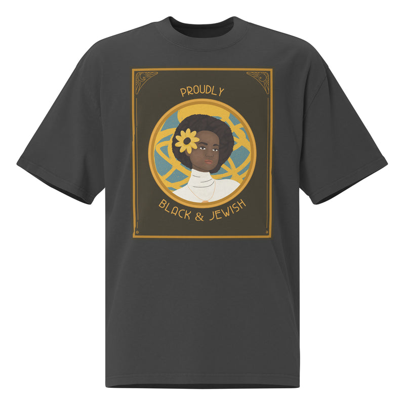 Black & Jewish Love | Unisex Oversized Faded T-Shirt