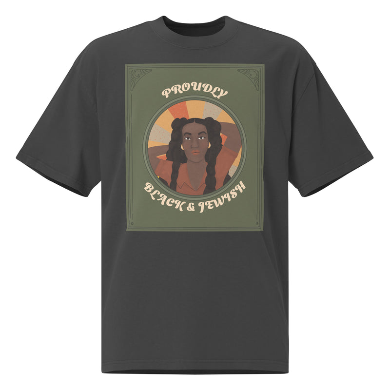 Black & Jewish Love | Unisex Oversized Faded T-Shirt