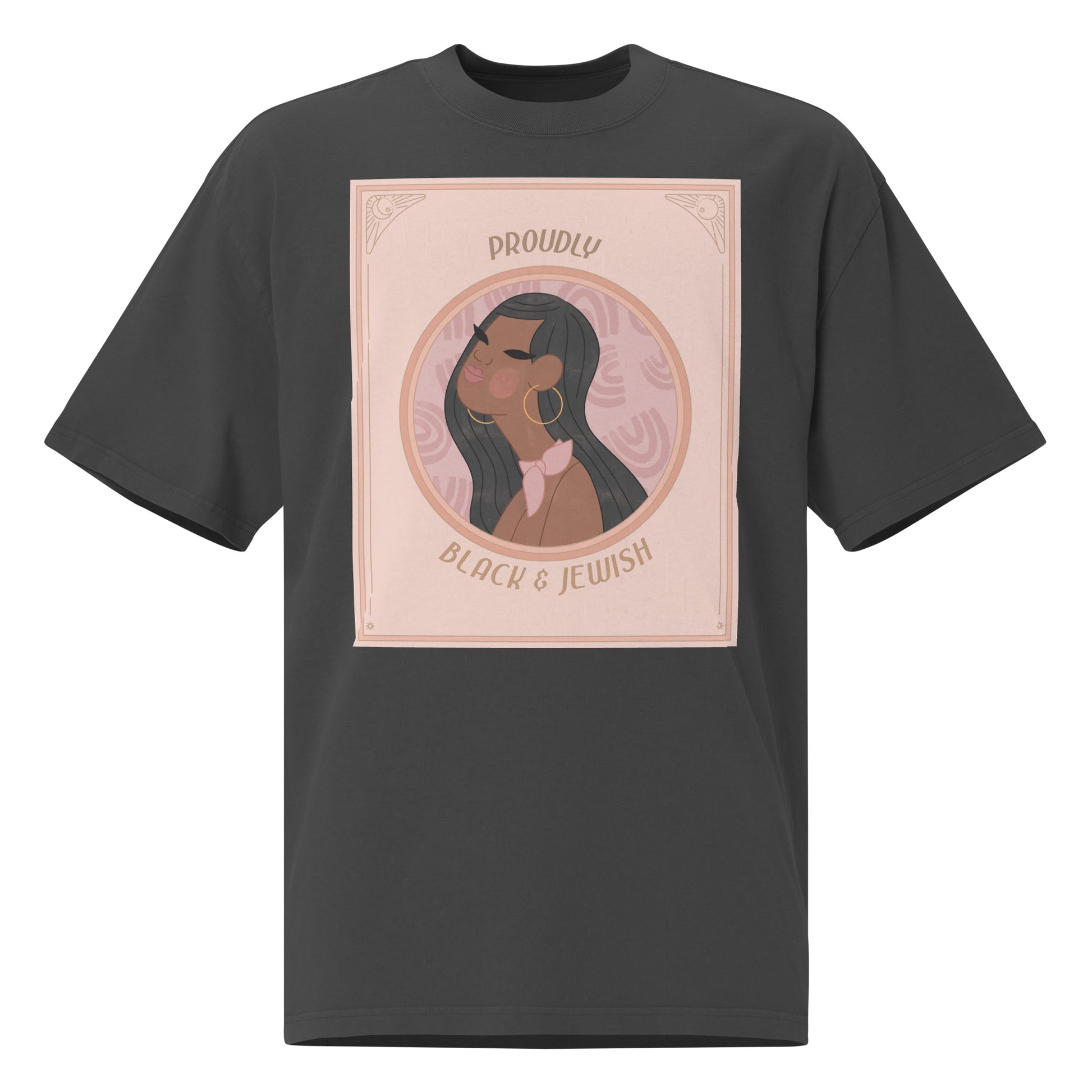 Black & Jewish Love | Unisex Oversized Faded T-Shirt