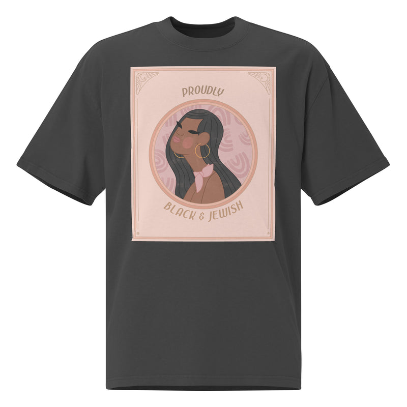 Black & Jewish Love | Unisex Oversized Faded T-Shirt