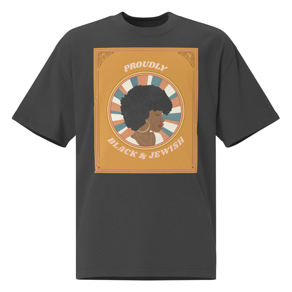 Black & Jewish Love | Unisex Oversized Faded T-Shirt