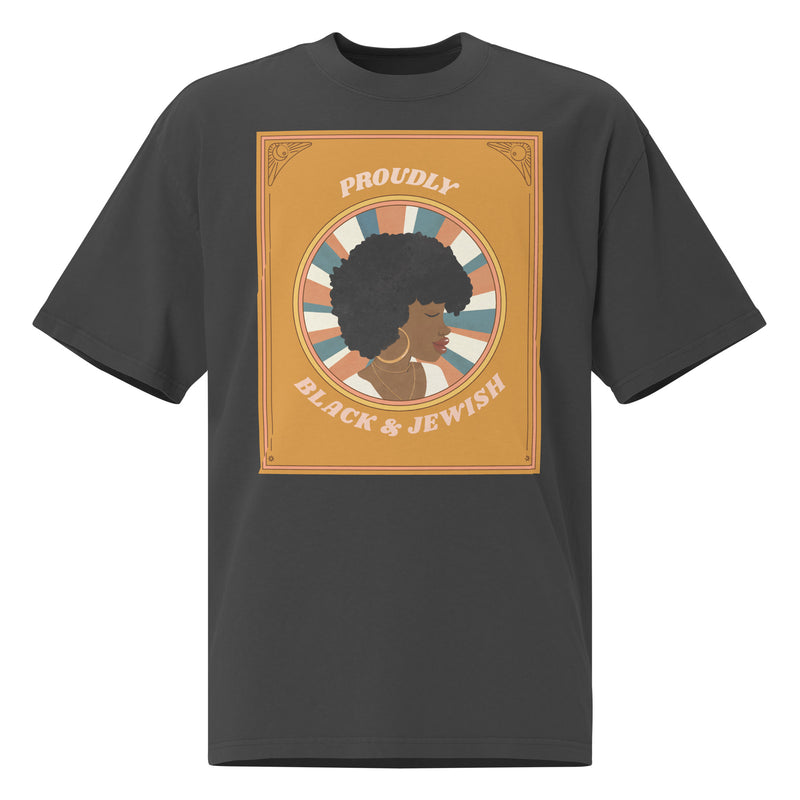 Black & Jewish Love | Unisex Oversized Faded T-Shirt