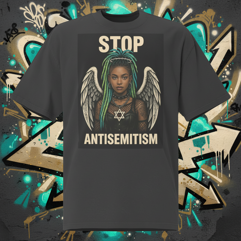 Holy Defenders Against Antisemitism | Unisex Oversized Faded T-Shirt Jouparty