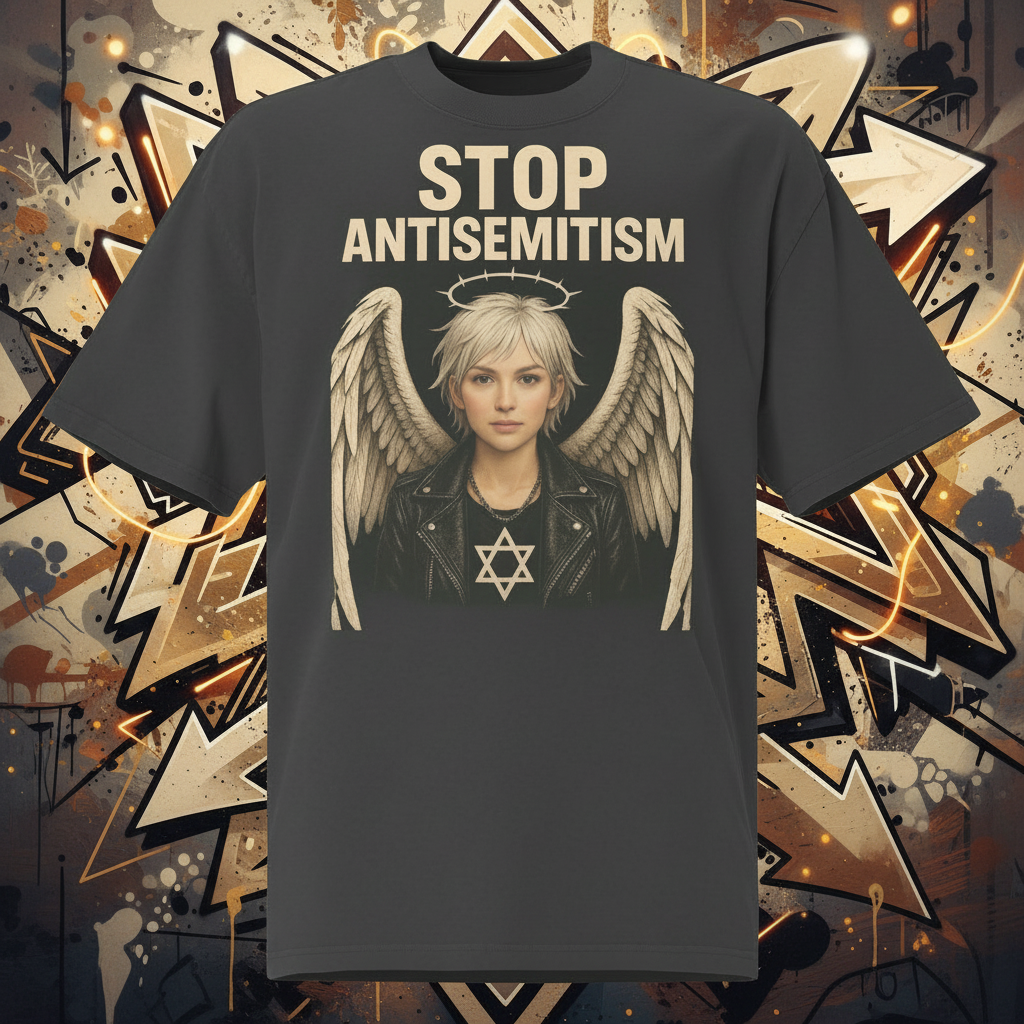 Holy Defenders Against Antisemitism | Unisex Oversized Faded T-Shirt Jouparty