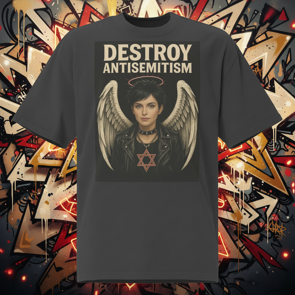 Holy Defenders Against Antisemitism | Unisex Oversized Faded T-Shirt Jouparty