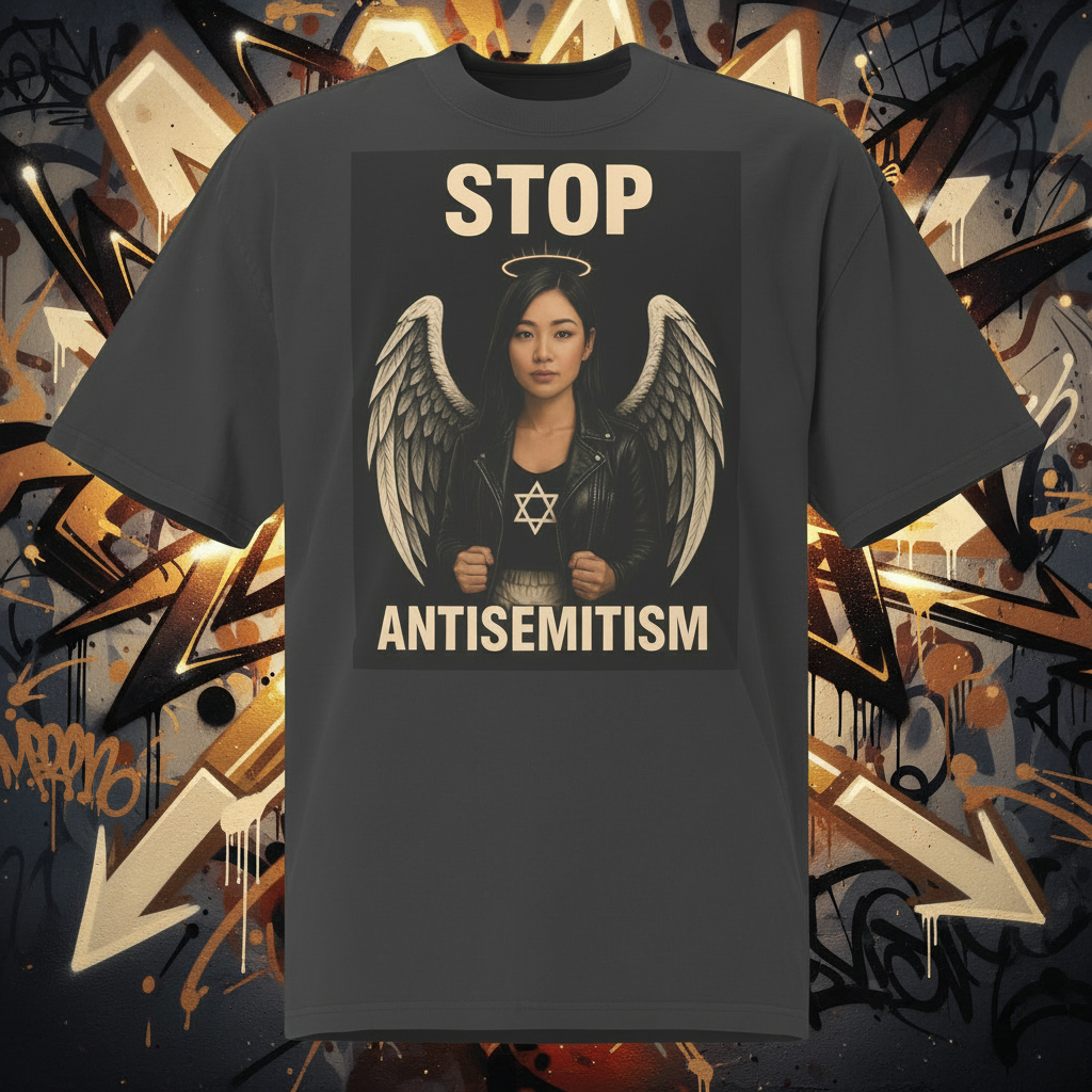 Holy Defenders Against Antisemitism | Unisex Oversized Faded T-Shirt Jouparty