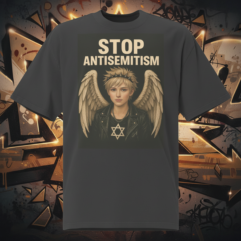 Holy Defenders Against Antisemitism | Unisex Oversized Faded T-Shirt Jouparty