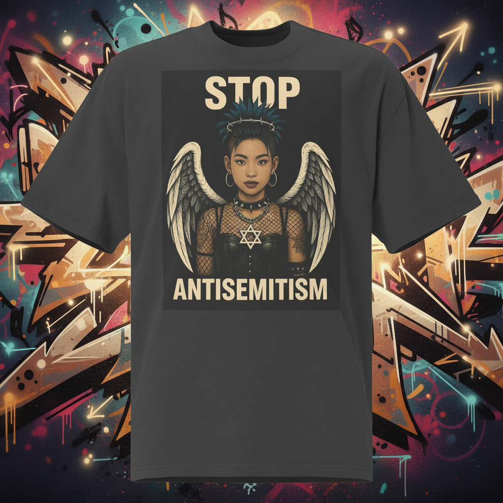 Holy Defenders Against Antisemitism | Unisex Oversized Faded T-Shirt Jouparty