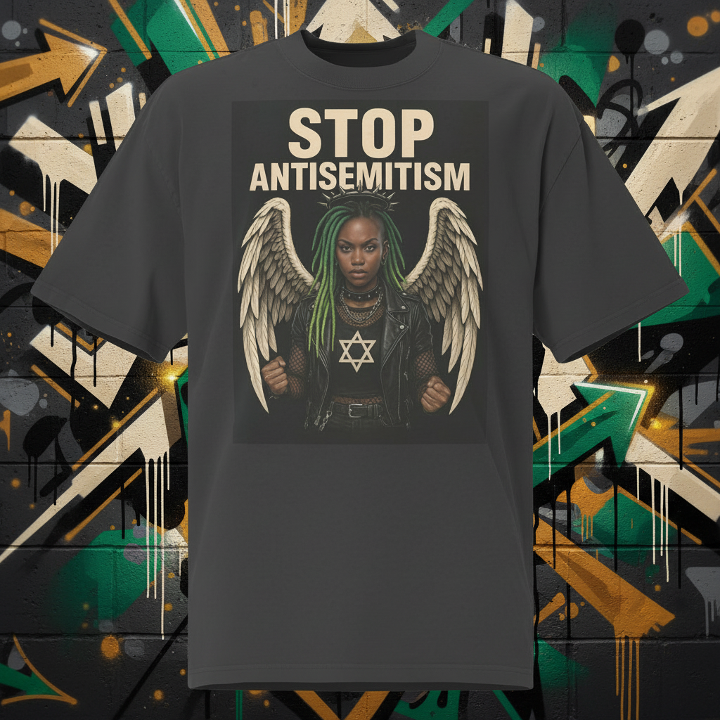 Holy Defenders Against Antisemitism | Unisex Oversized Faded T-Shirt Jouparty