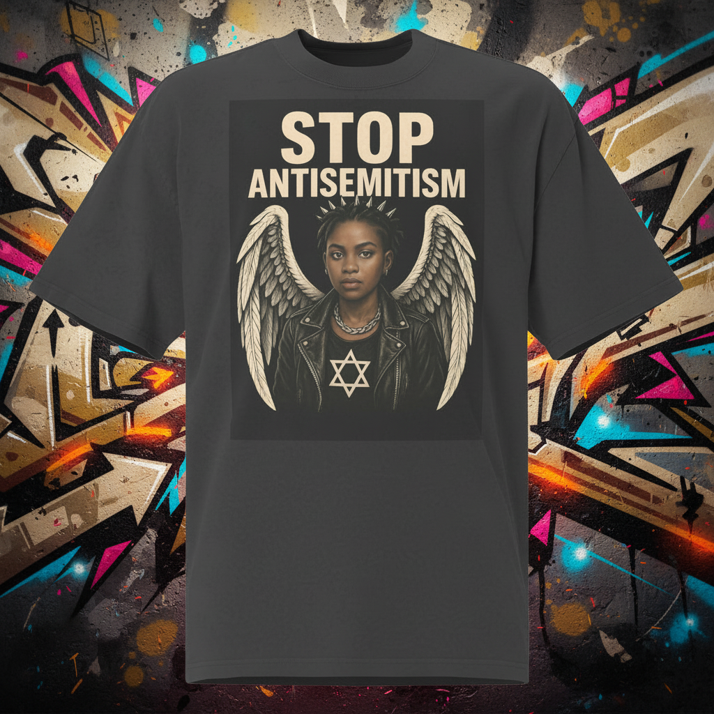 Holy Defenders Against Antisemitism | Unisex Oversized Faded T-Shirt Jouparty