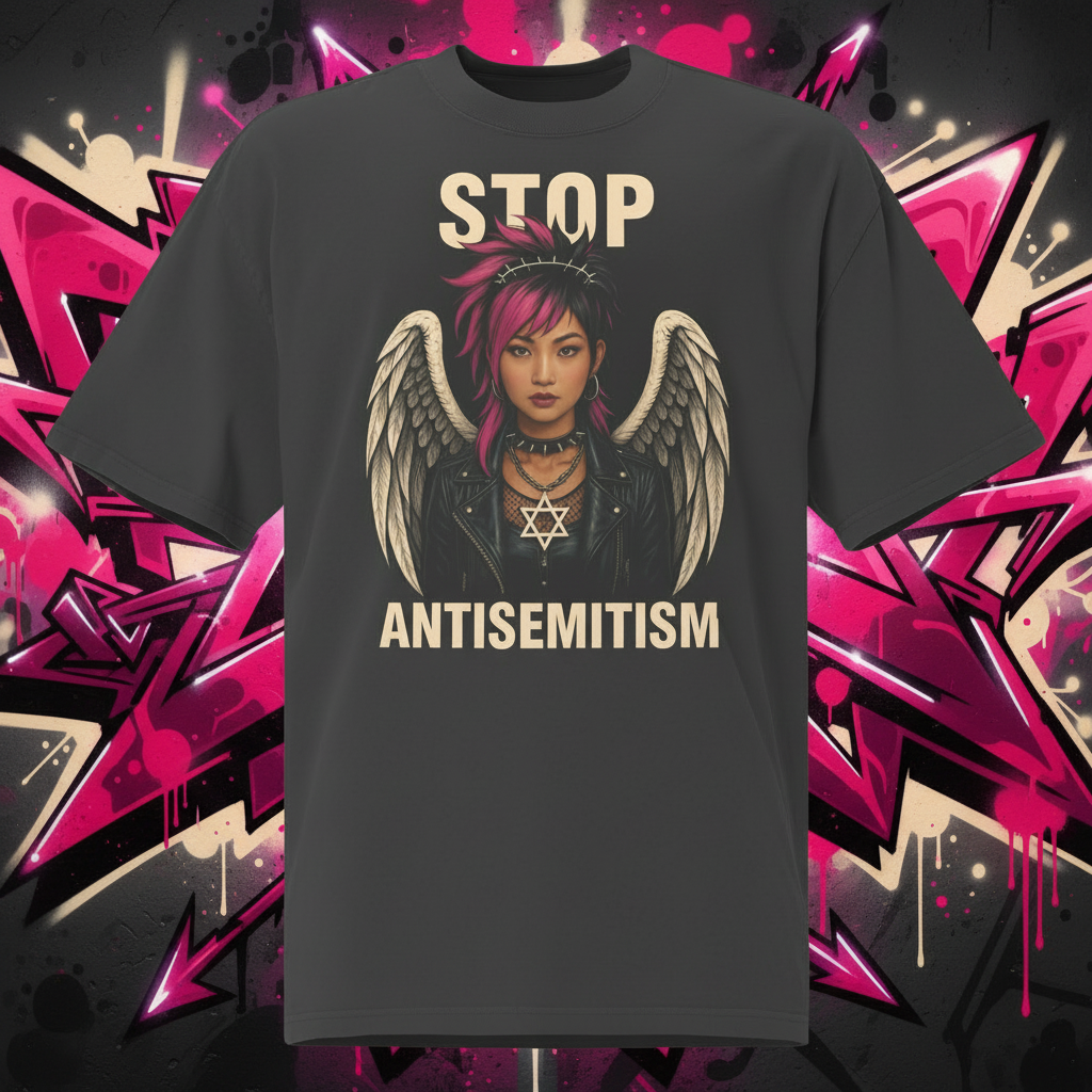 Holy Defenders Against Antisemitism | Unisex Oversized Faded T-Shirt Jouparty