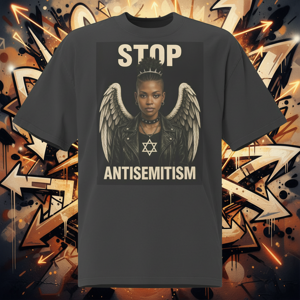 Holy Defenders Against Antisemitism | Unisex Oversized Faded T-Shirt Jouparty