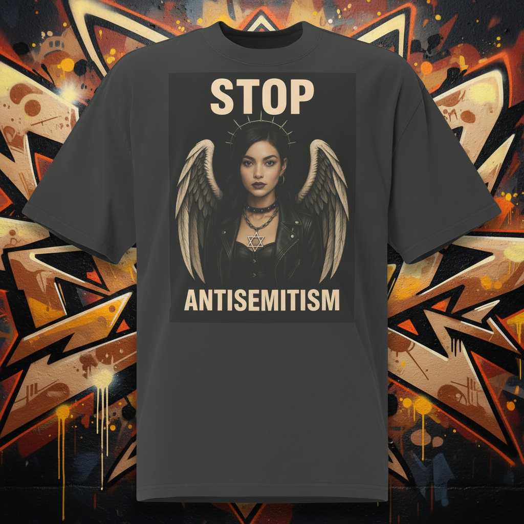 Holy Defenders Against Antisemitism | Unisex Oversized Faded T-Shirt Jouparty