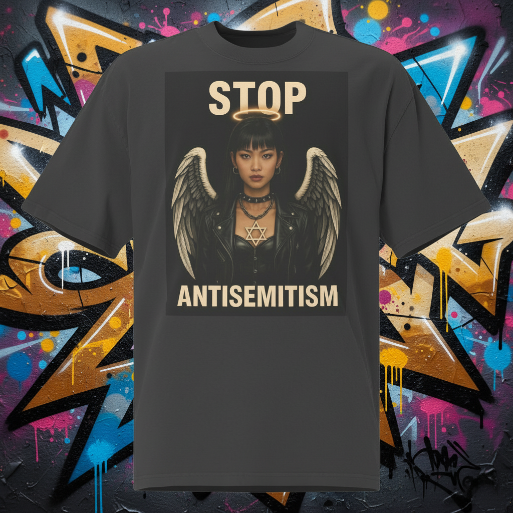 Holy Defenders Against Antisemitism | Unisex Oversized Faded T-Shirt Jouparty